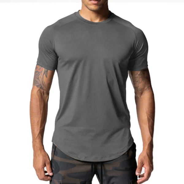 Mesh Gym Plain Men T-Shirt