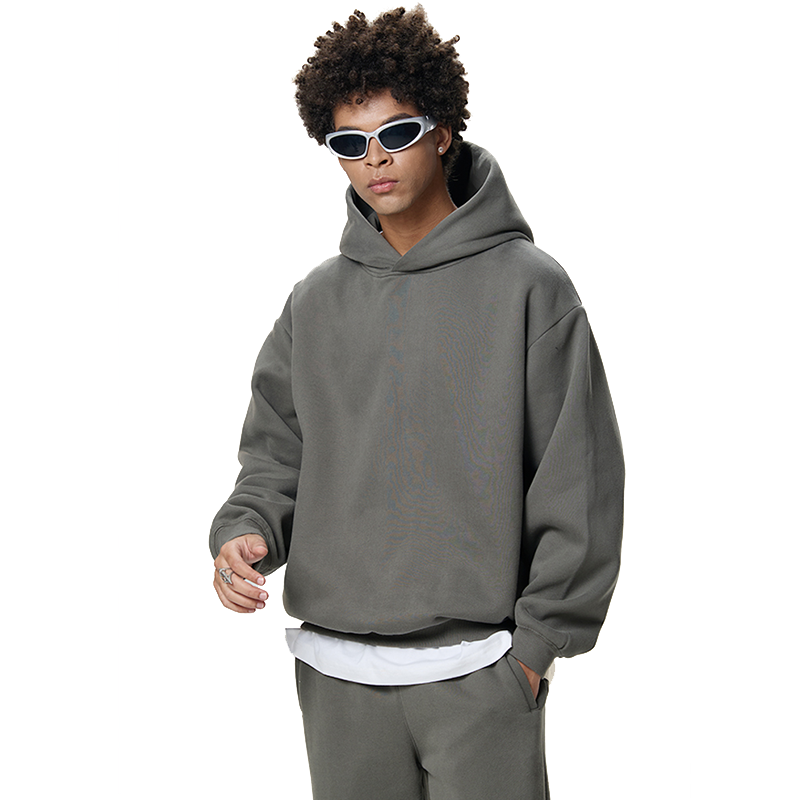 Cotton Fleece Custom Boxy Hoodie