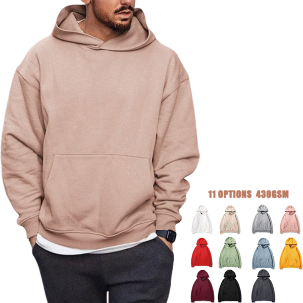 Custom Logo Cotton 430gsm Hoodies