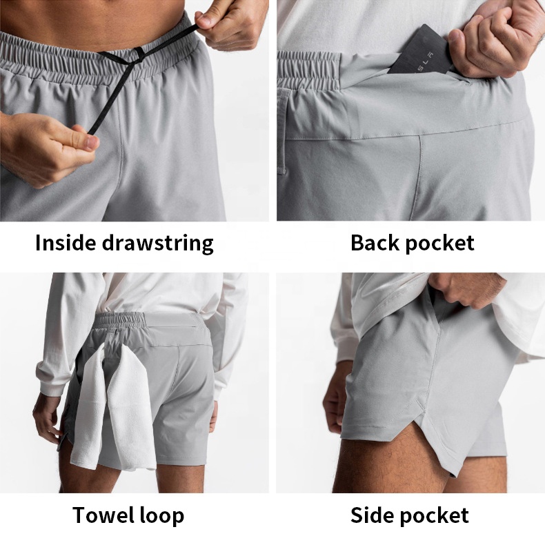 Custom Quick Dry Mens Athletic Shorts - 图片 3