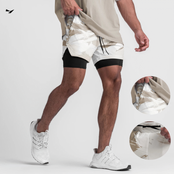 Summer Breathable Polyester Gym Shorts
