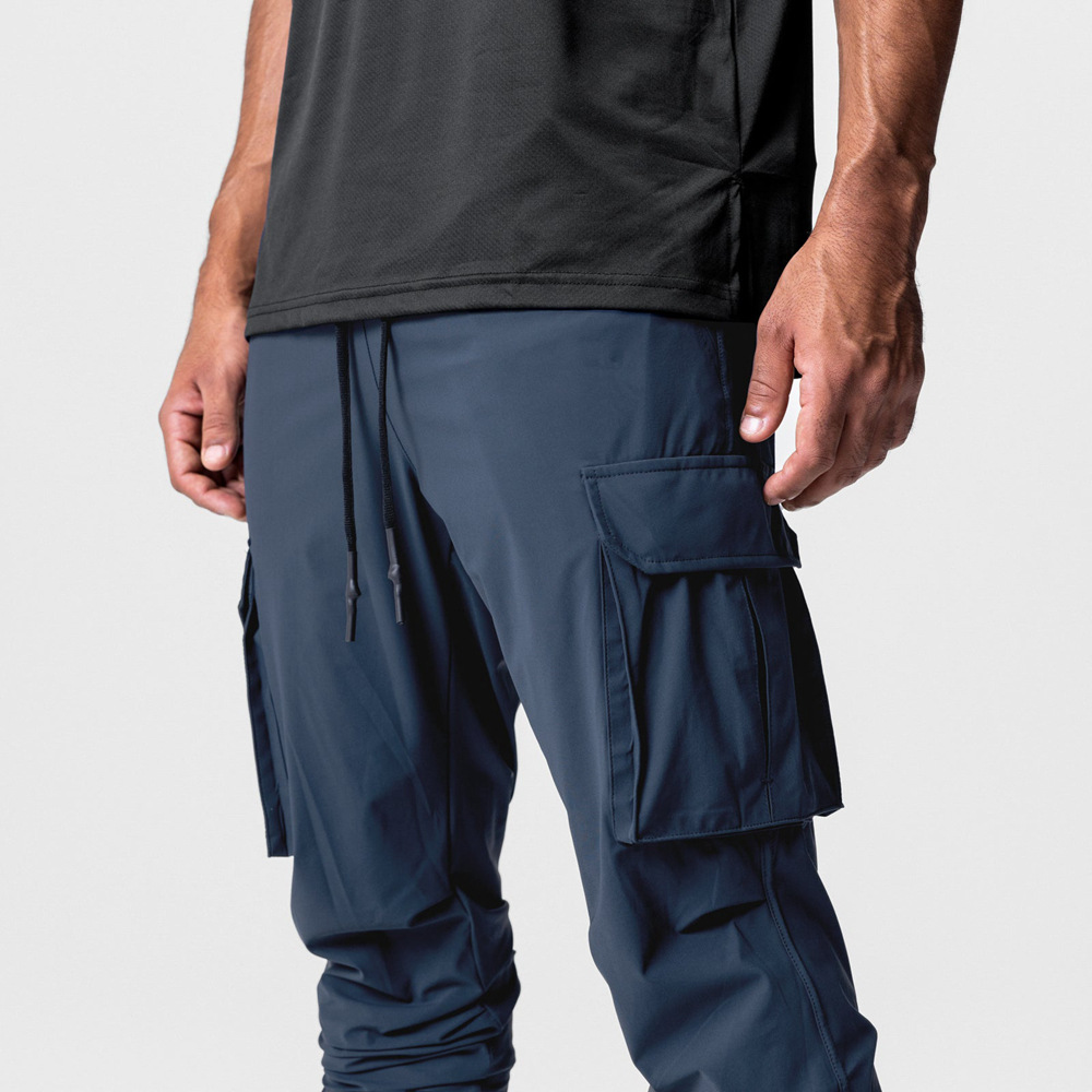 Custom Sports Nylon Fitness Cargo Pants - 图片 3
