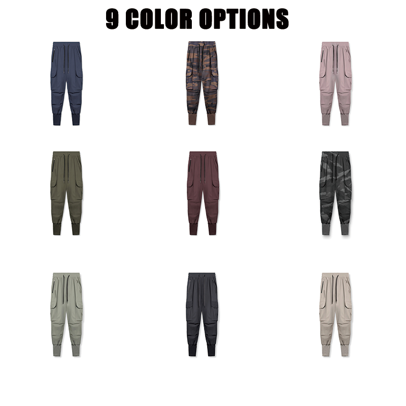Custom Sports Nylon Fitness Cargo Pants - 图片 2