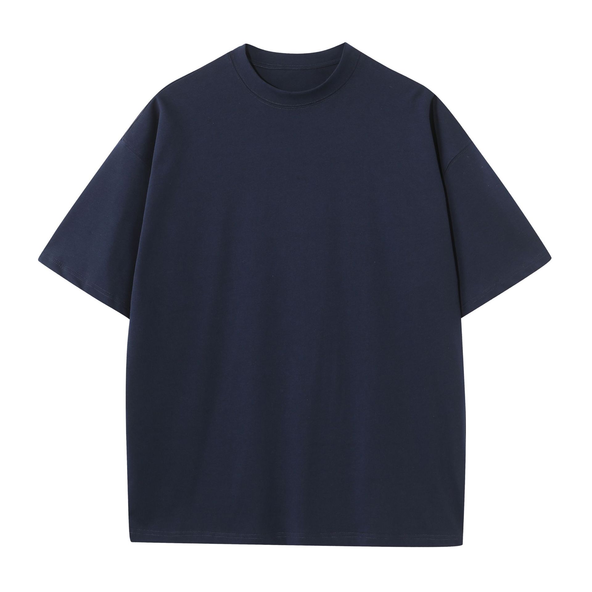 Custom Logo Drop Shoulder 100% Cotton T-Shirts - 图片 6