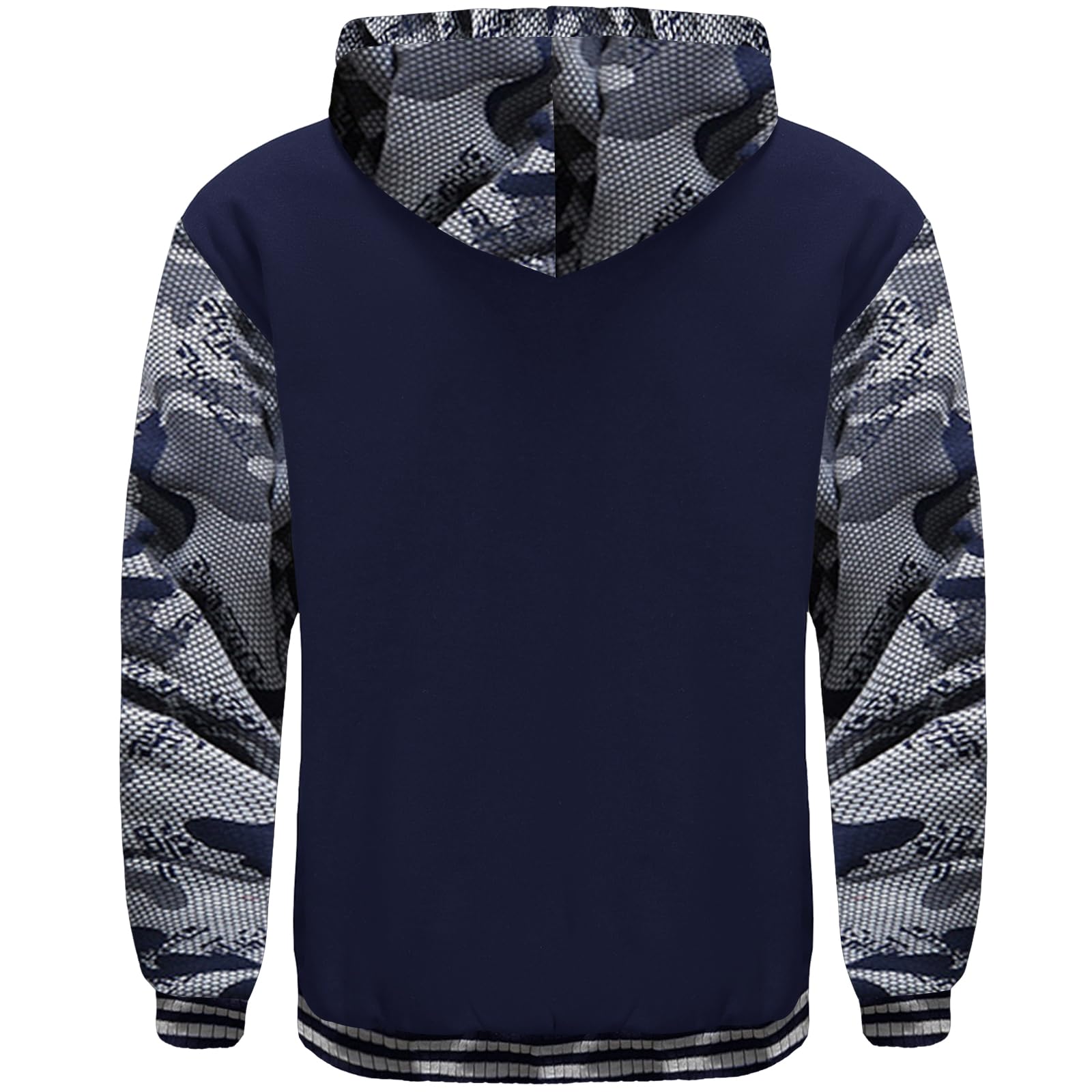 Polyester Blank Zipper Hoodies Men - 图片 5