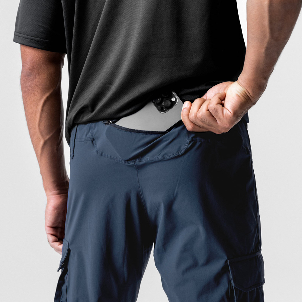 Custom Sports Nylon Fitness Cargo Pants - 图片 5
