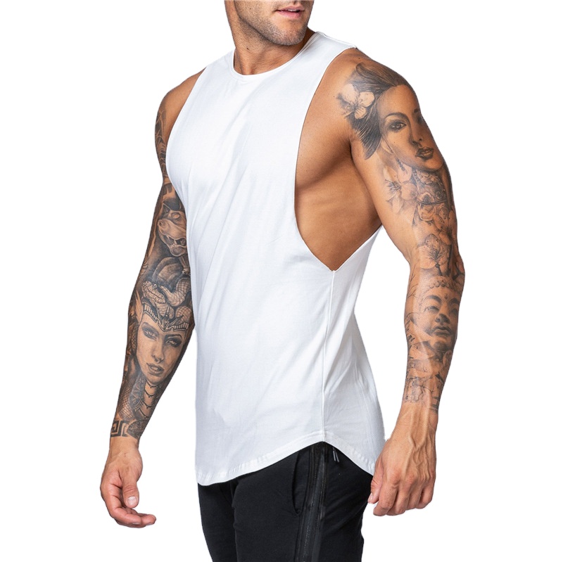 Custom Logo Gym Wear Tank Top Men - 图片 5