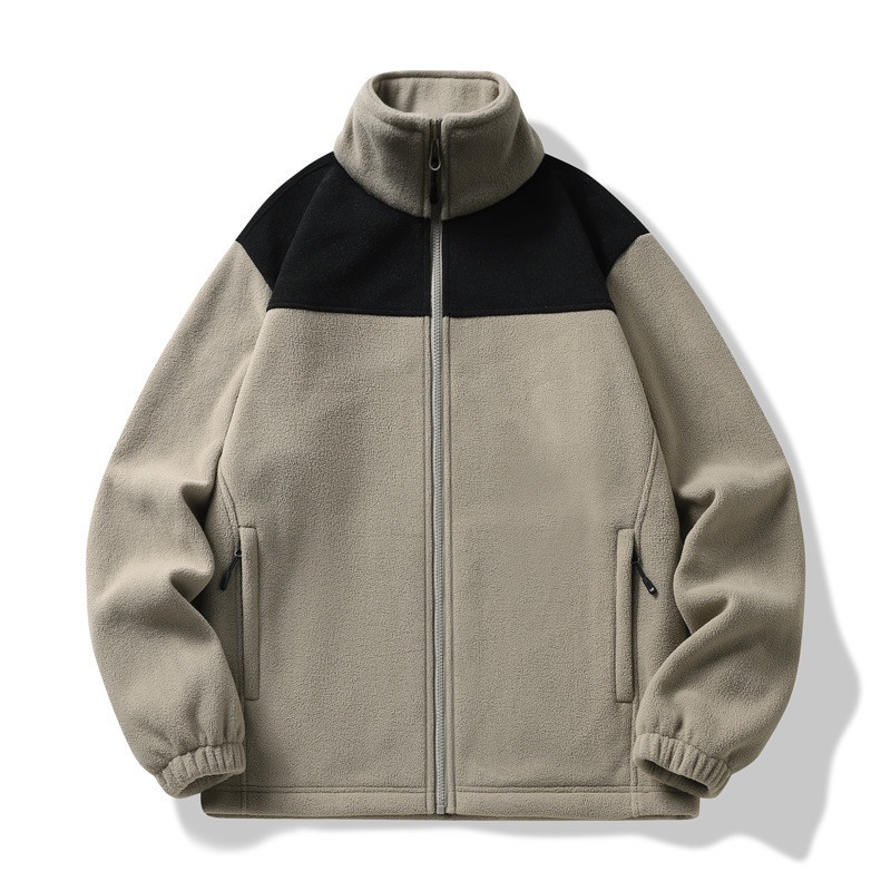 Windproof Fleece Polyester Pullover Jacket - 图片 5
