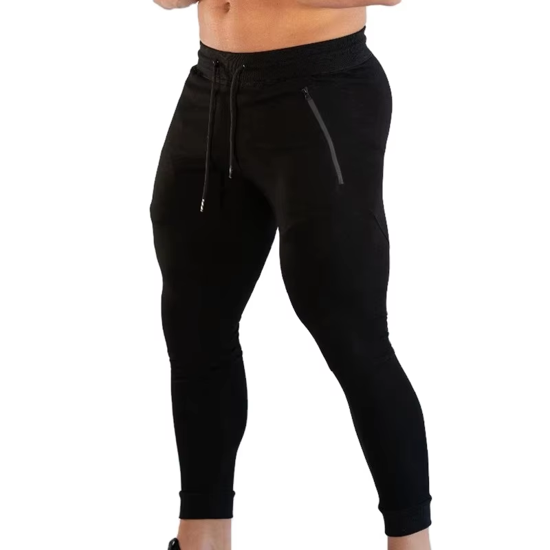 Polyester Zipper Fitness Running Pants - 图片 5