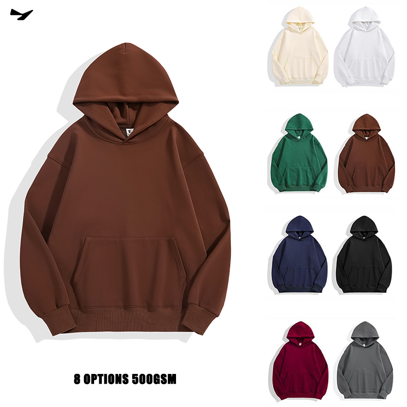 Heavy Weight Cotton Polyester Hoodie 500gsm - 图片 2