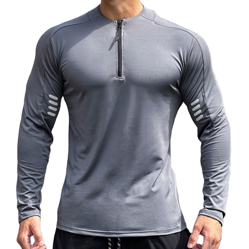 Custom Logo Running Compress Gym Tee - 图片 2