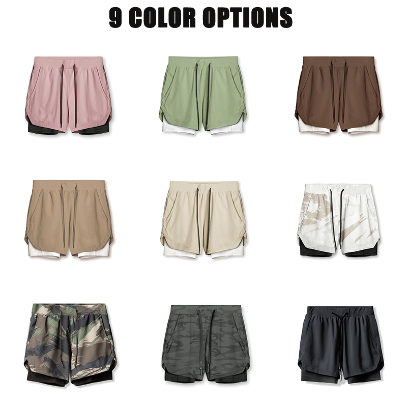 Summer Breathable Polyester Gym Shorts - 图片 6