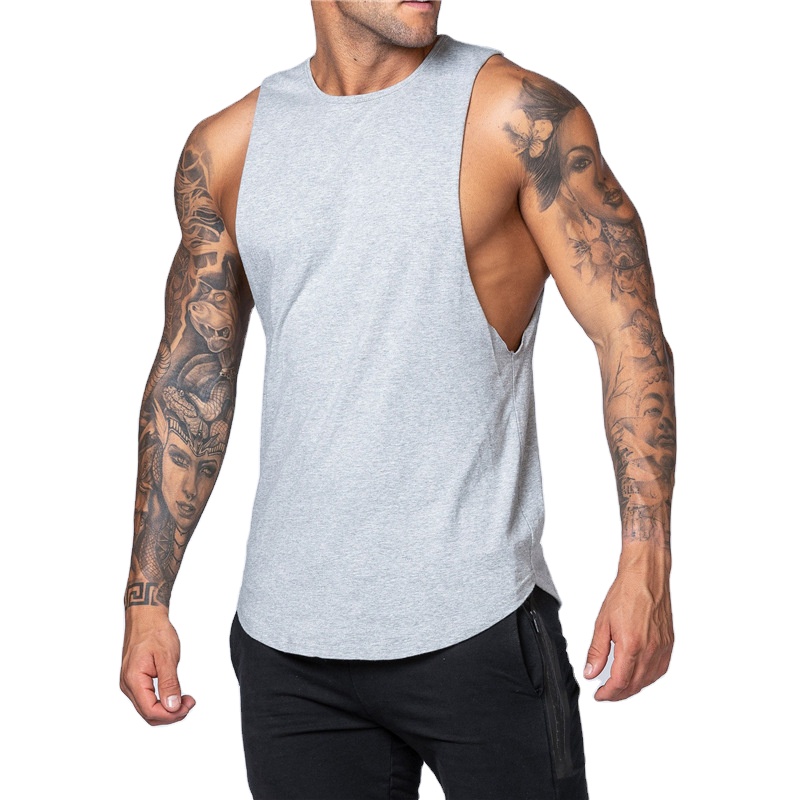 Custom Logo Gym Wear Tank Top Men - 图片 4