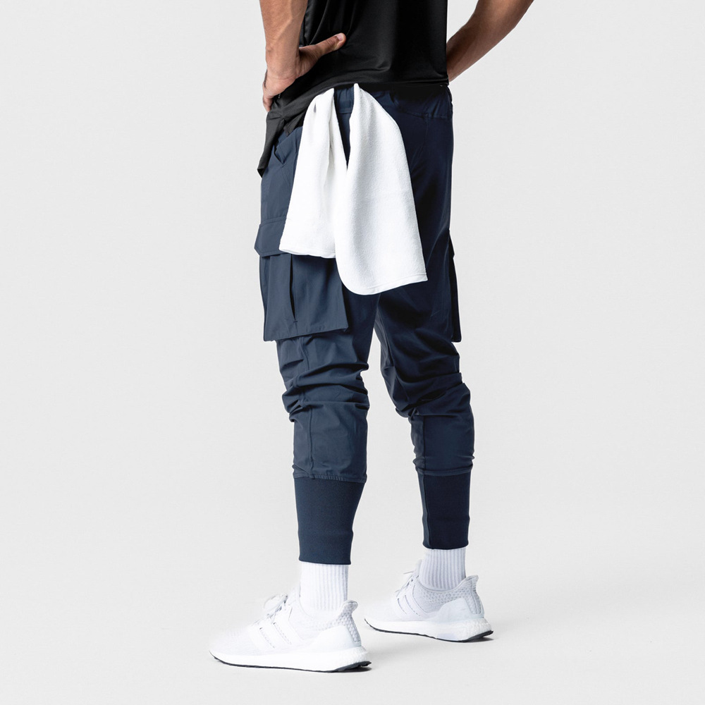 Custom Sports Nylon Fitness Cargo Pants - 图片 6