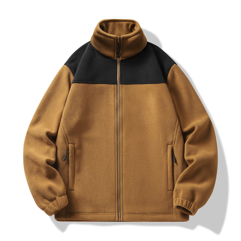 Windproof Fleece Polyester Pullover Jacket - 图片 4