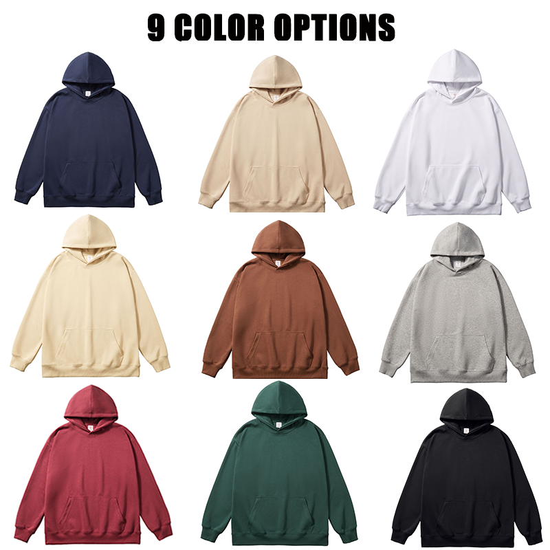 Cotton Polyester 320gsm Pullover Hoodies - 图片 2