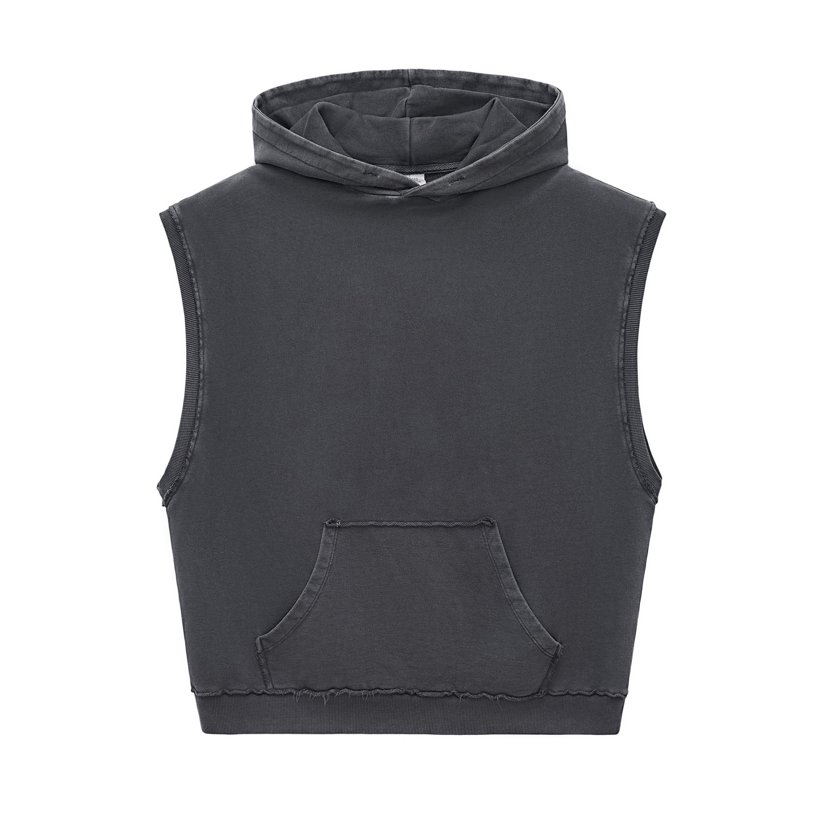 Muscle Boxy Distressed Mens Crop Tops - 图片 2