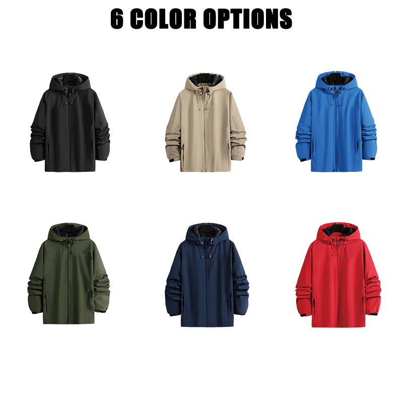 Streetwear Waterproof Plus Size Jacket Men - 图片 2
