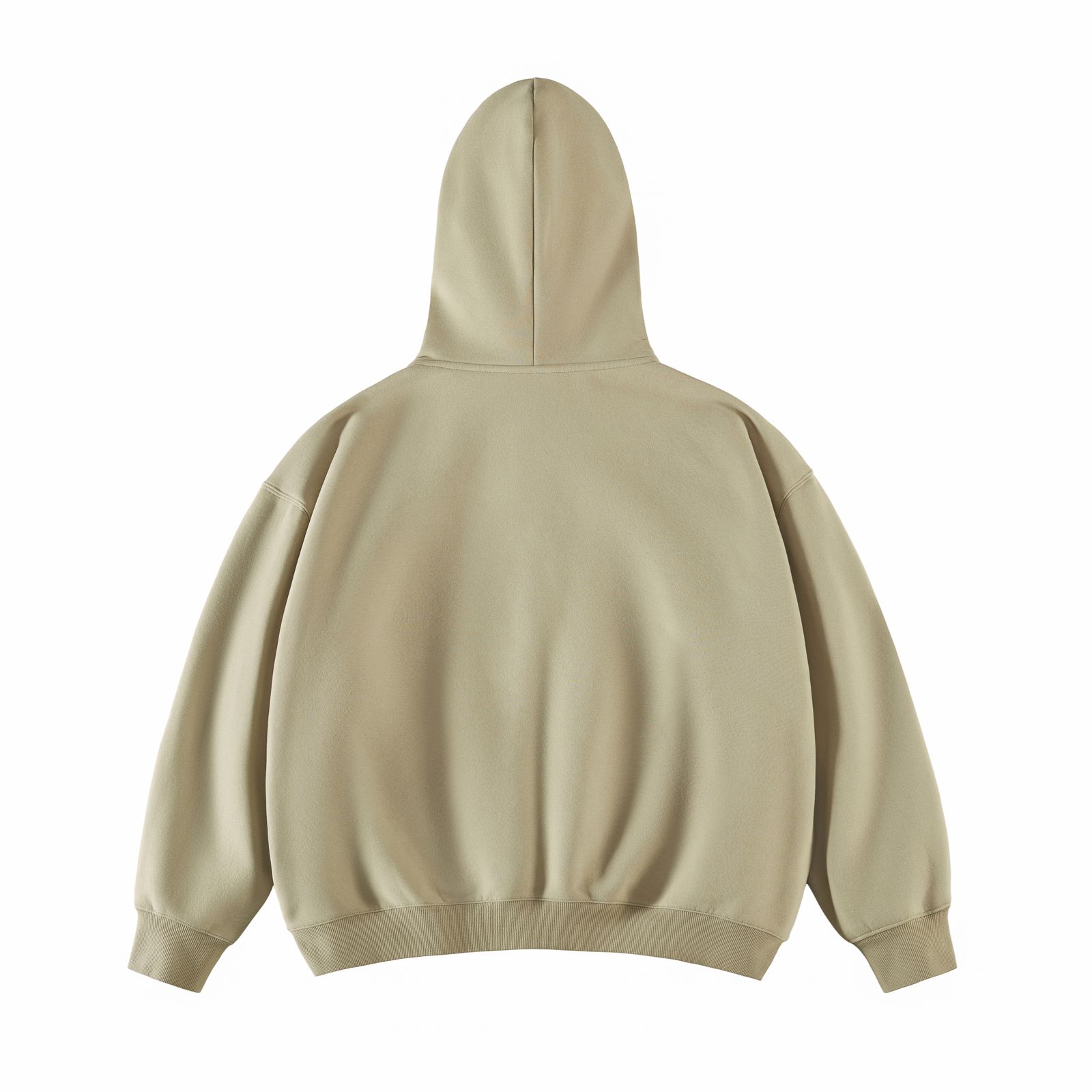 Boxy Cropped Zip Up Hoodie - 图片 4