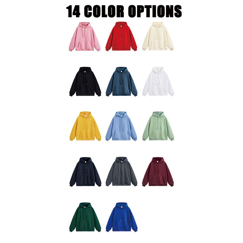 Cotton Blank Hoodies 450gsm Unisex Hoodie - 图片 2