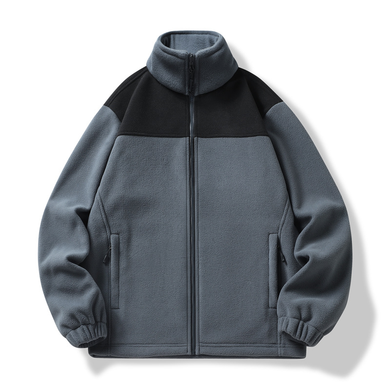 Windproof Fleece Polyester Pullover Jacket - 图片 3