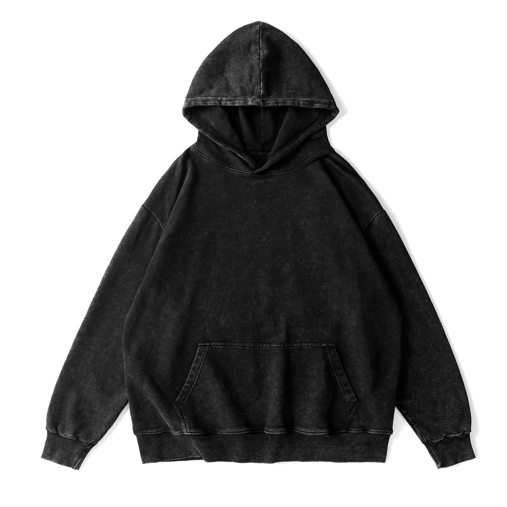 Acid Washed 350gsm Unisex Hoodies - 图片 3