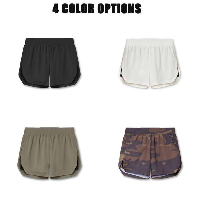 Polyester Athletic Running Gym Shorts - 图片 2