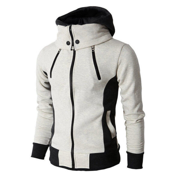 Warm Casual Blank Zipper Jacket Men