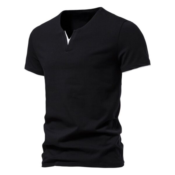 Casual Cotton Streetwear V Neck T-Shirts