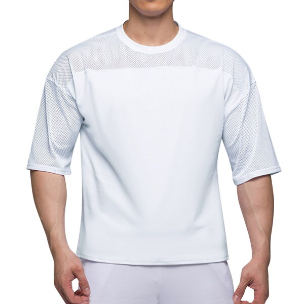 Custom Polyester Mesh Gym Oversized T-Shirt