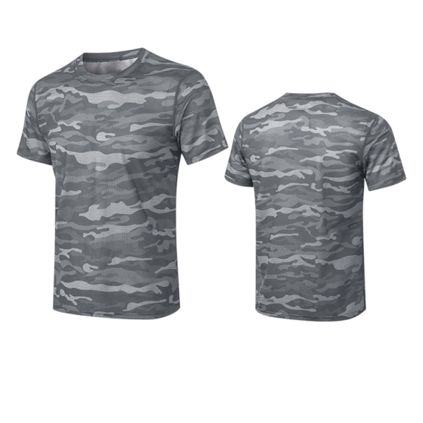 100% Polyester Camo Slim Fit T-Shirt