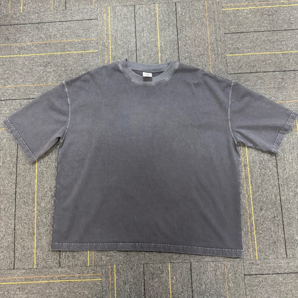 Boxy Acid Wash 100% Cotton 260 Gsm T-Shirts - 图片 5