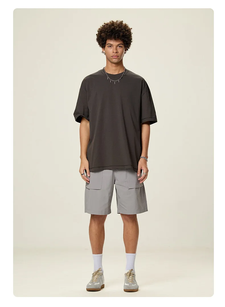 160 GSM Sports Oversized Polyester T-shirt - 图片 3