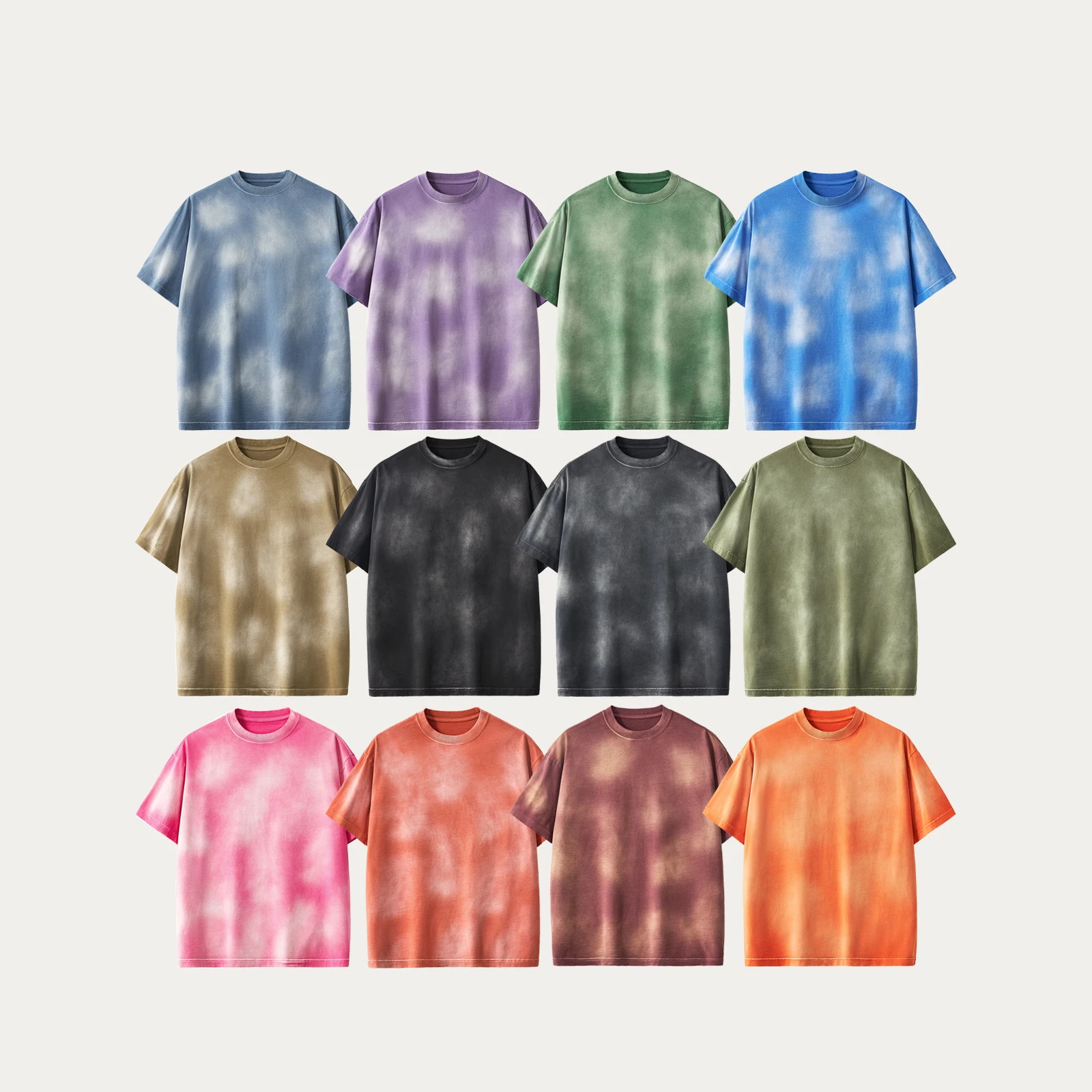 Streetwear 280 Gsm Oversized Washed TShirts - 图片 5