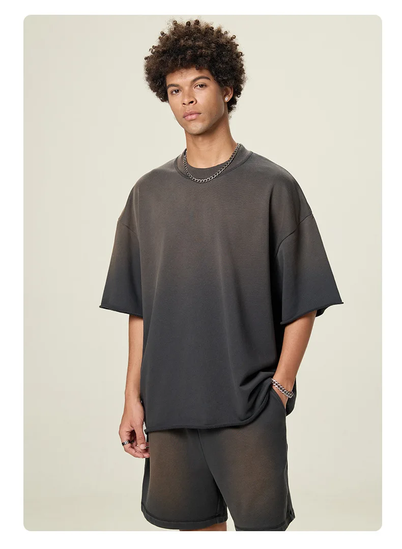 Vintage 350 GSM Sun Faded T-shirts - 图片 2